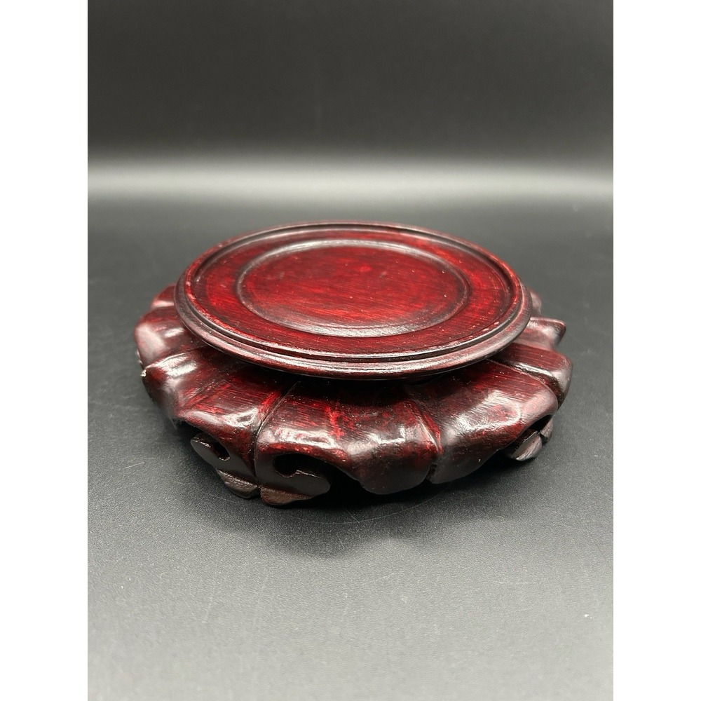 Chinese Carved Hardwood Display Stand Pedestal Base for Vase Bowl Pot
